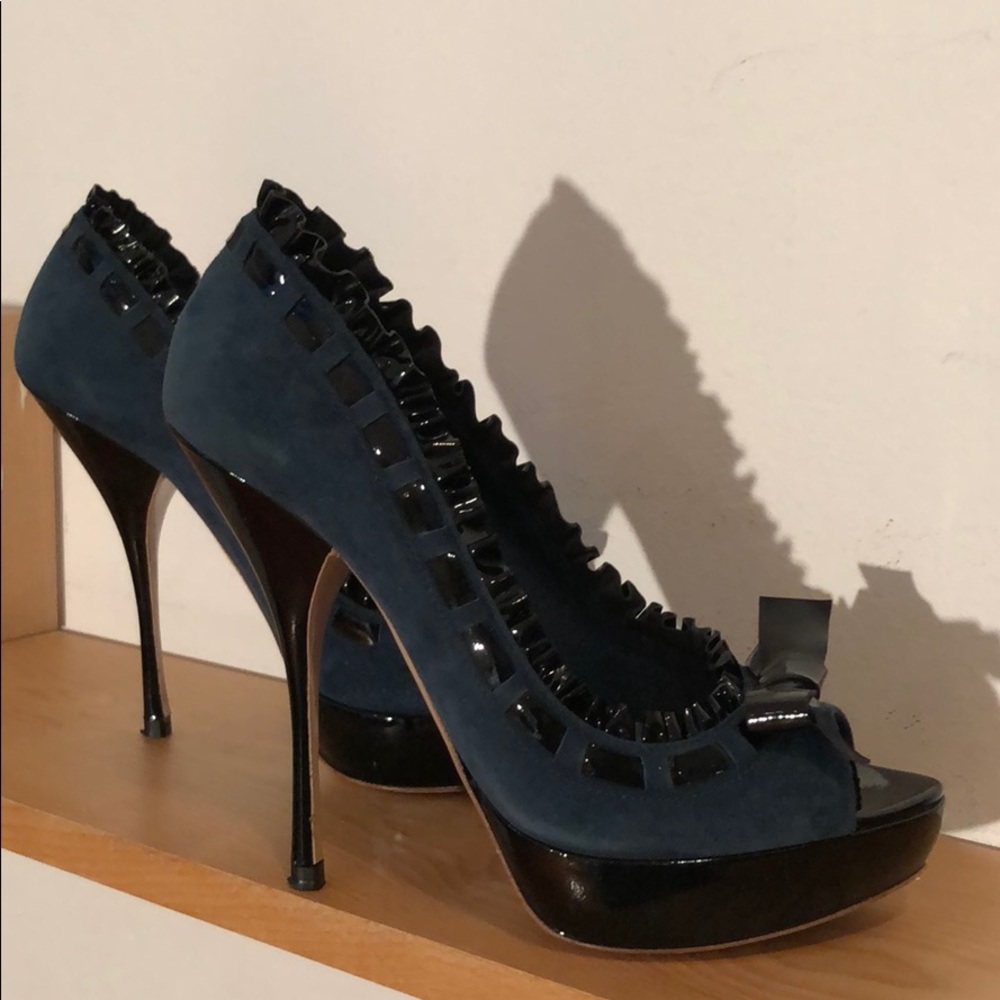 Miu Miu platformed pumps